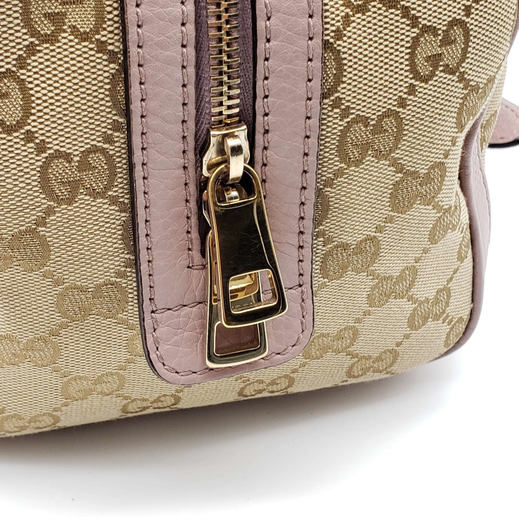 Gucci Canvas Small Vintage Boston Bag