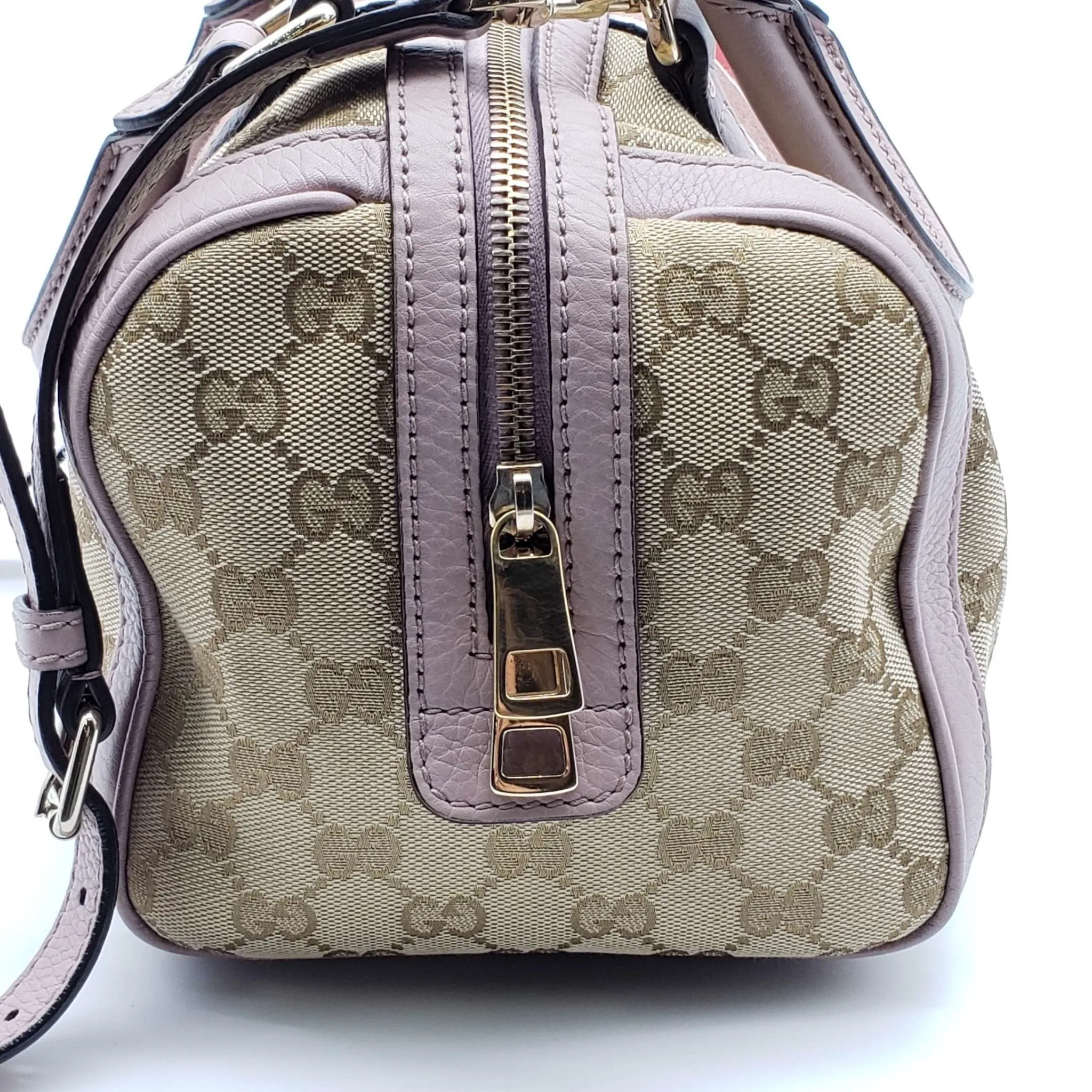 Gucci Canvas Small Vintage Boston Bag