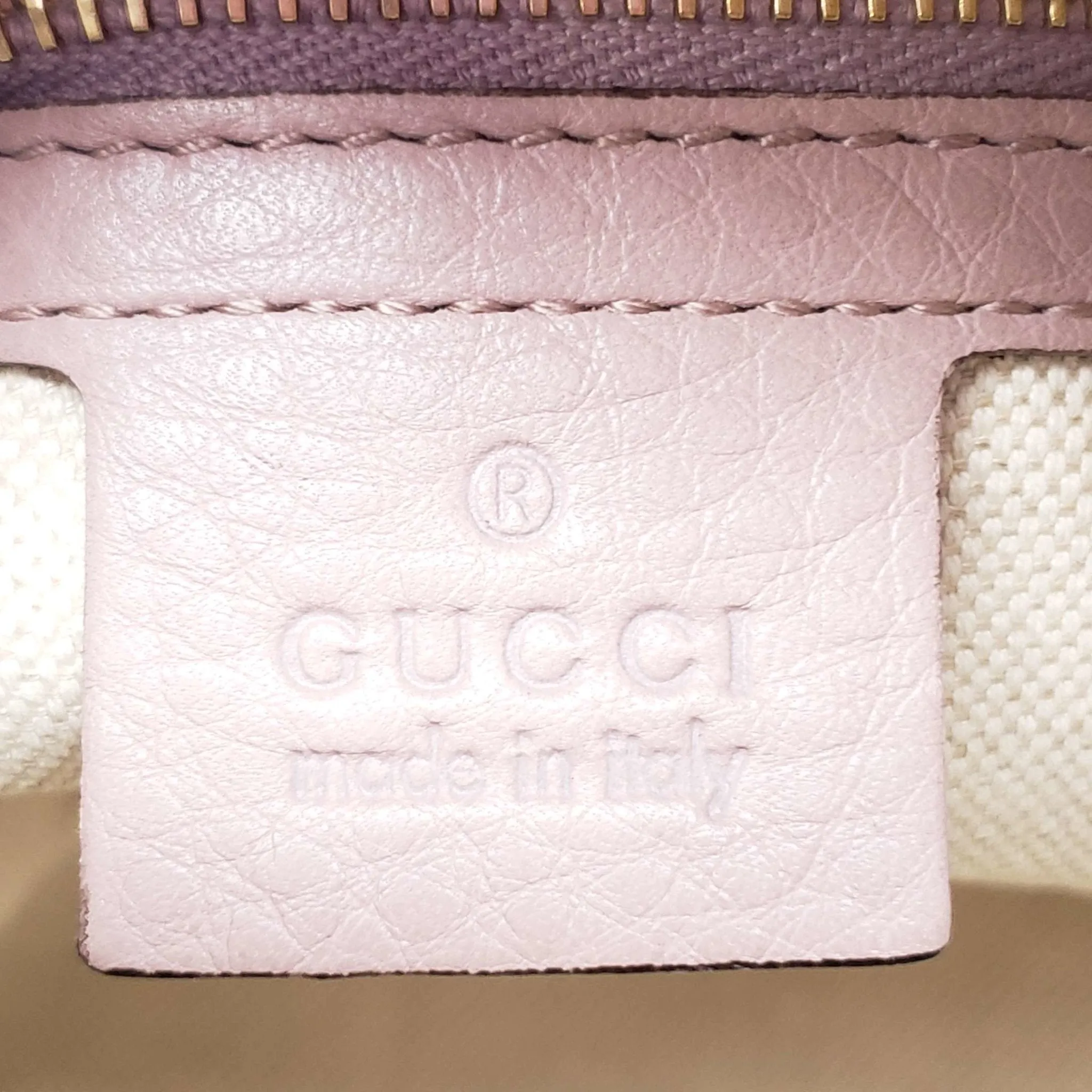 Gucci Canvas Small Vintage Boston Bag