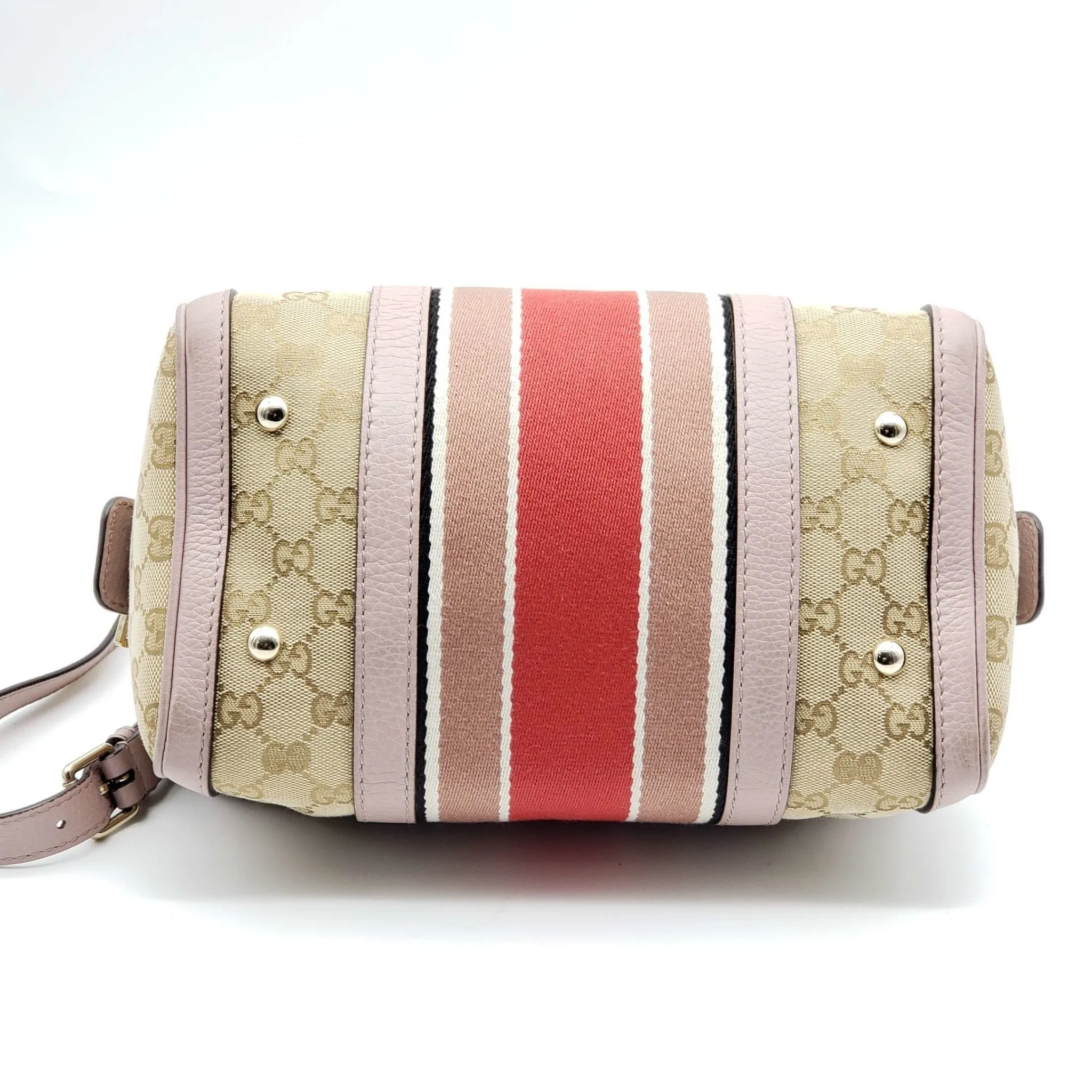 Gucci Canvas Small Vintage Boston Bag