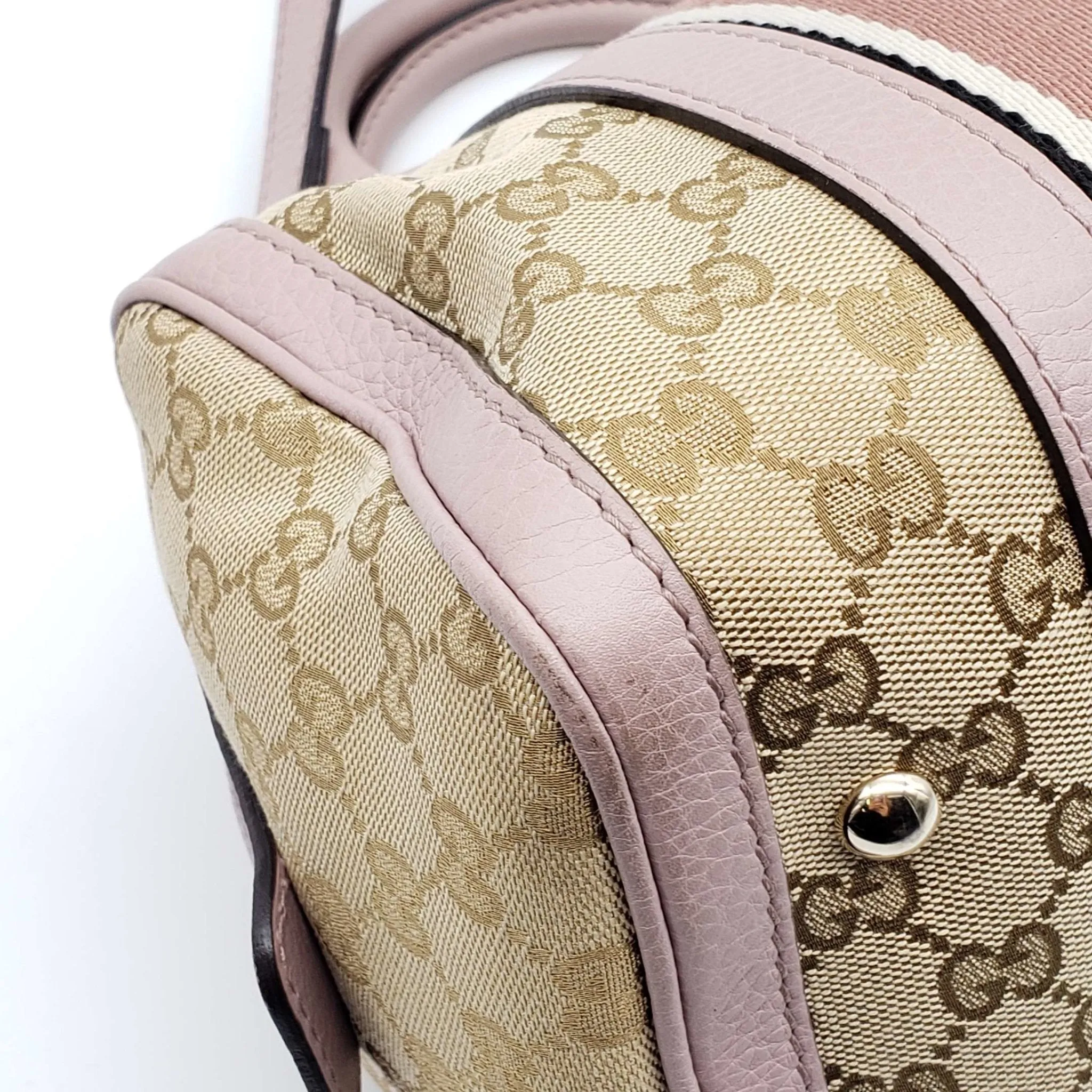 Gucci Canvas Small Vintage Boston Bag