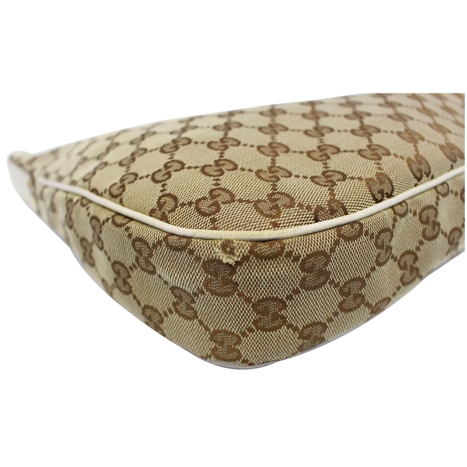 GUCCI Charmy GG Canvas Hobo Bag Beige 153010