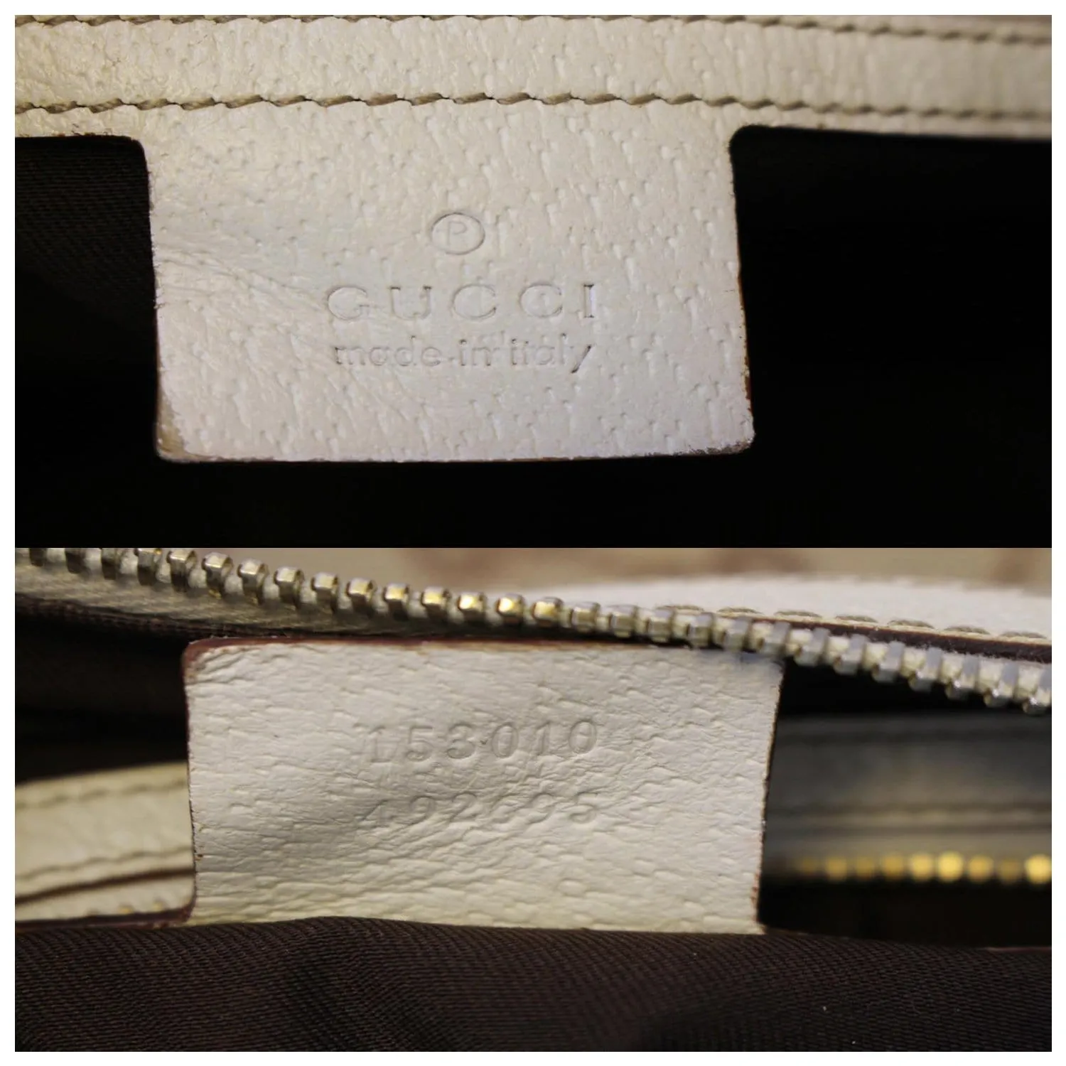 GUCCI Charmy GG Canvas Hobo Bag Beige 153010