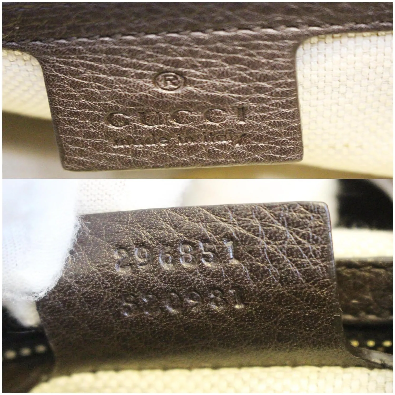GUCCI Dressage Monogram Web Hobo Bag Dark Brown