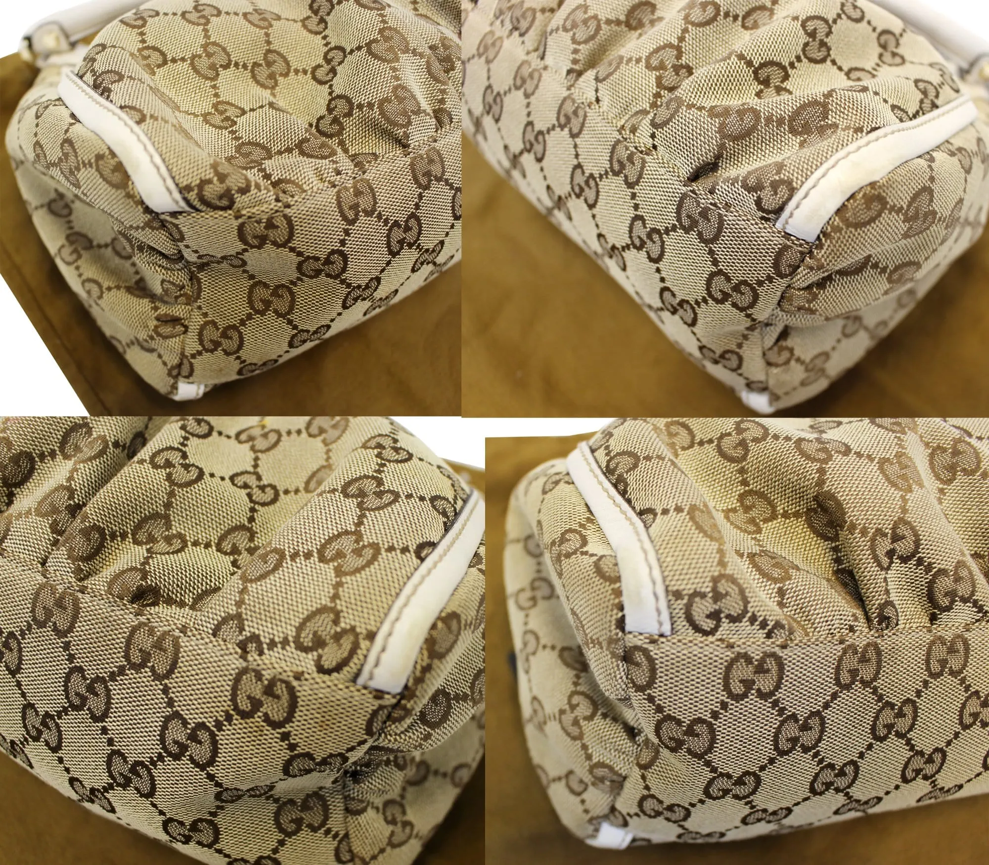 GUCCI GG Monogram Medium D Ring Hobo Bag 190525