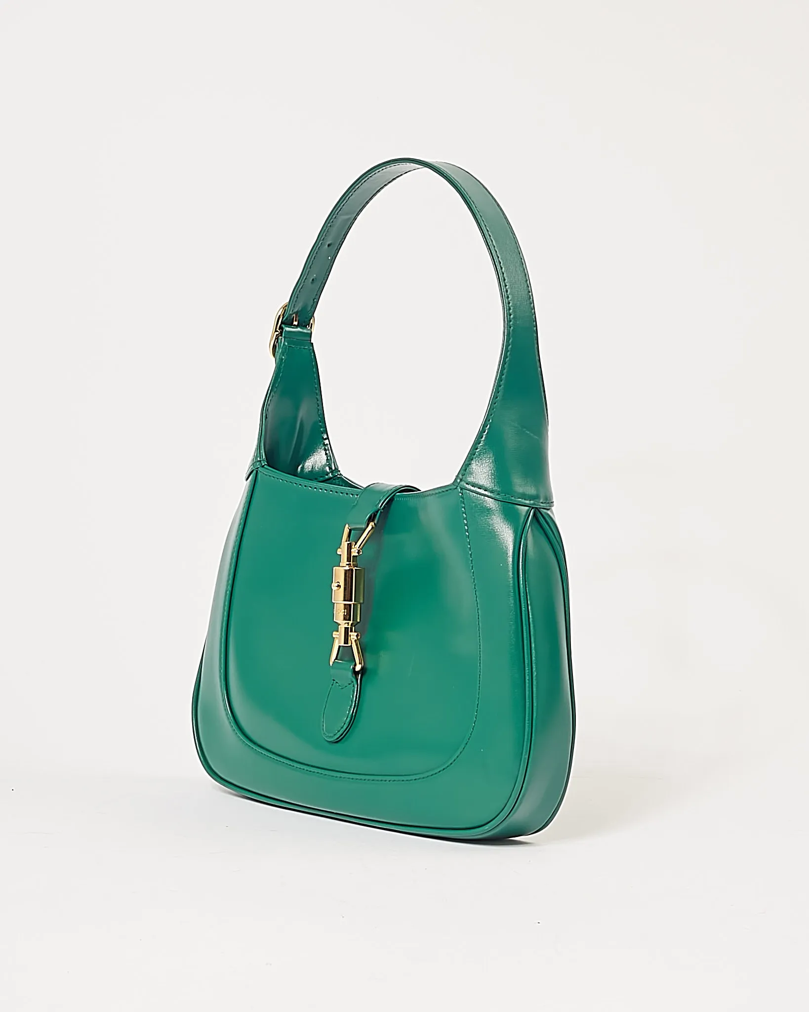 Gucci Green Leather 1961 Jackie Small Hobo Bag
