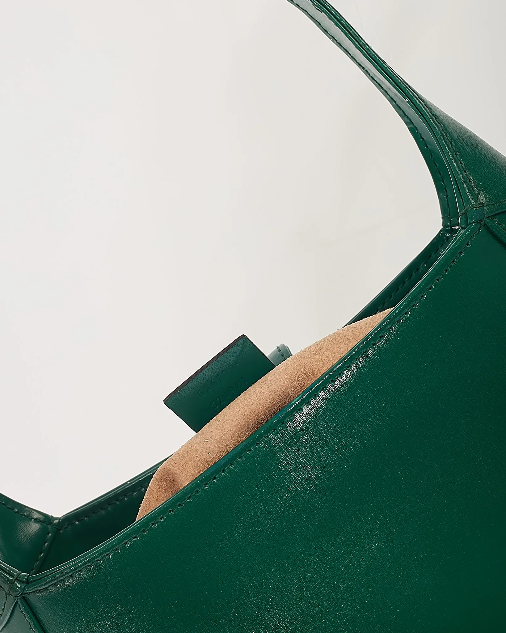 Gucci Green Leather 1961 Jackie Small Hobo Bag