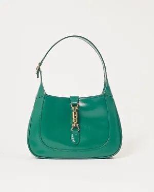 Gucci Green Leather 1961 Jackie Small Hobo Bag