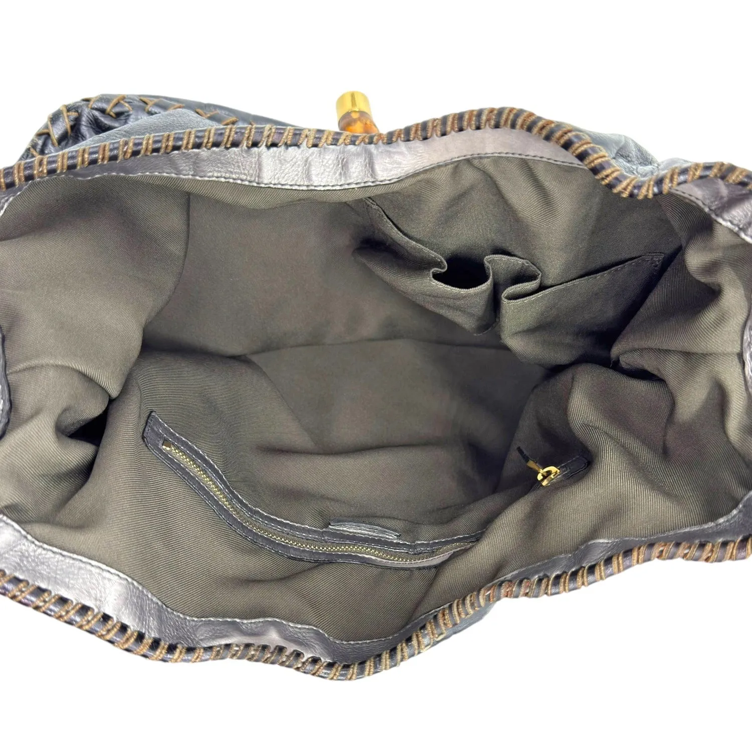 GUCCI Jackie Mock-Croc Leather Hobo/Shoulder Bag - Brown