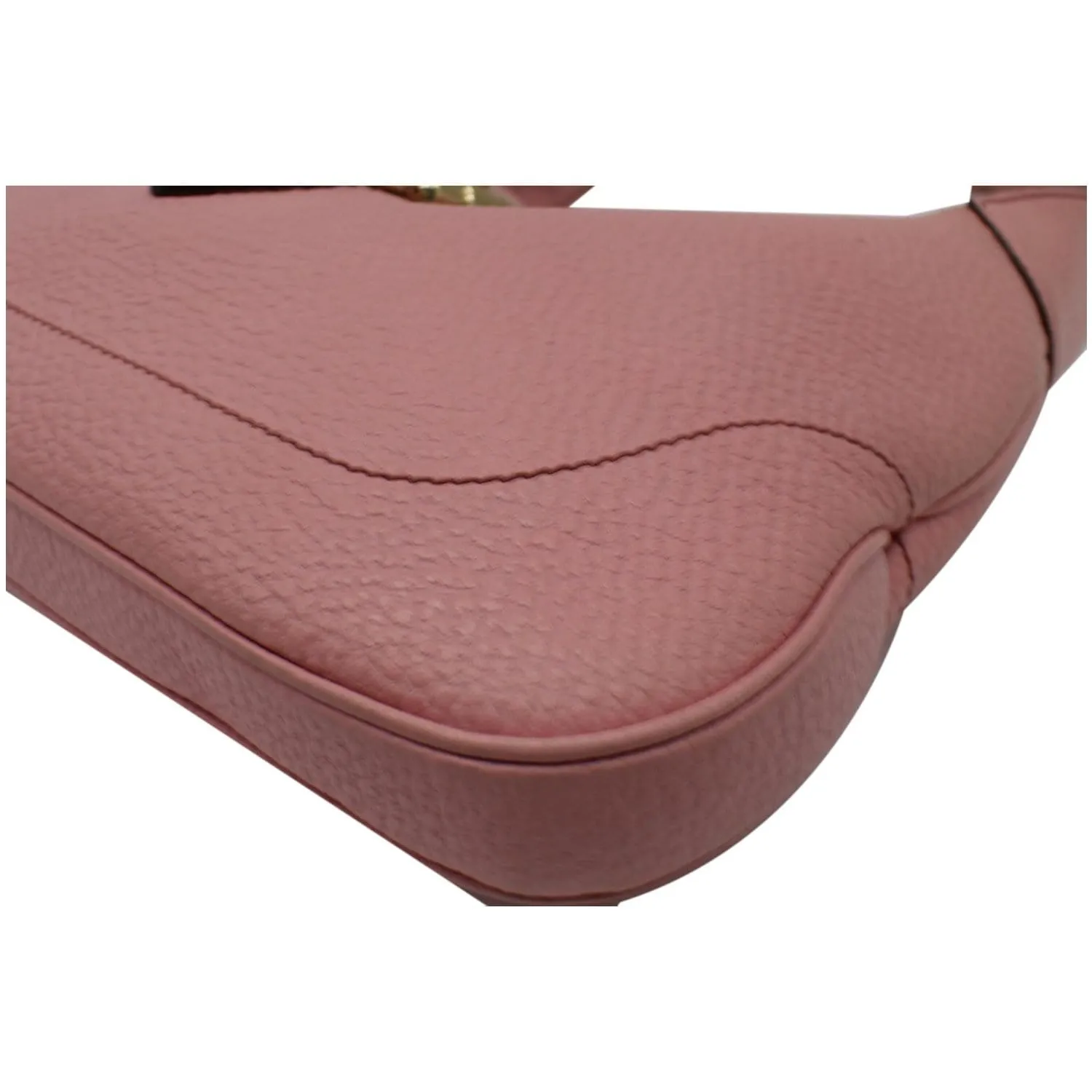 GUCCI Jackie Small Vintage Calfskin Leather Hobo Bag Pink 137335