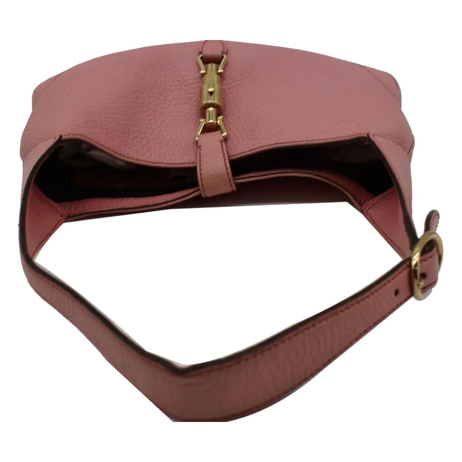 GUCCI Jackie Small Vintage Calfskin Leather Hobo Bag Pink 137335