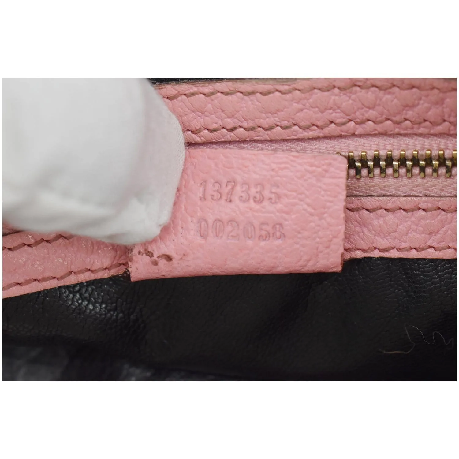 GUCCI Jackie Small Vintage Calfskin Leather Hobo Bag Pink 137335
