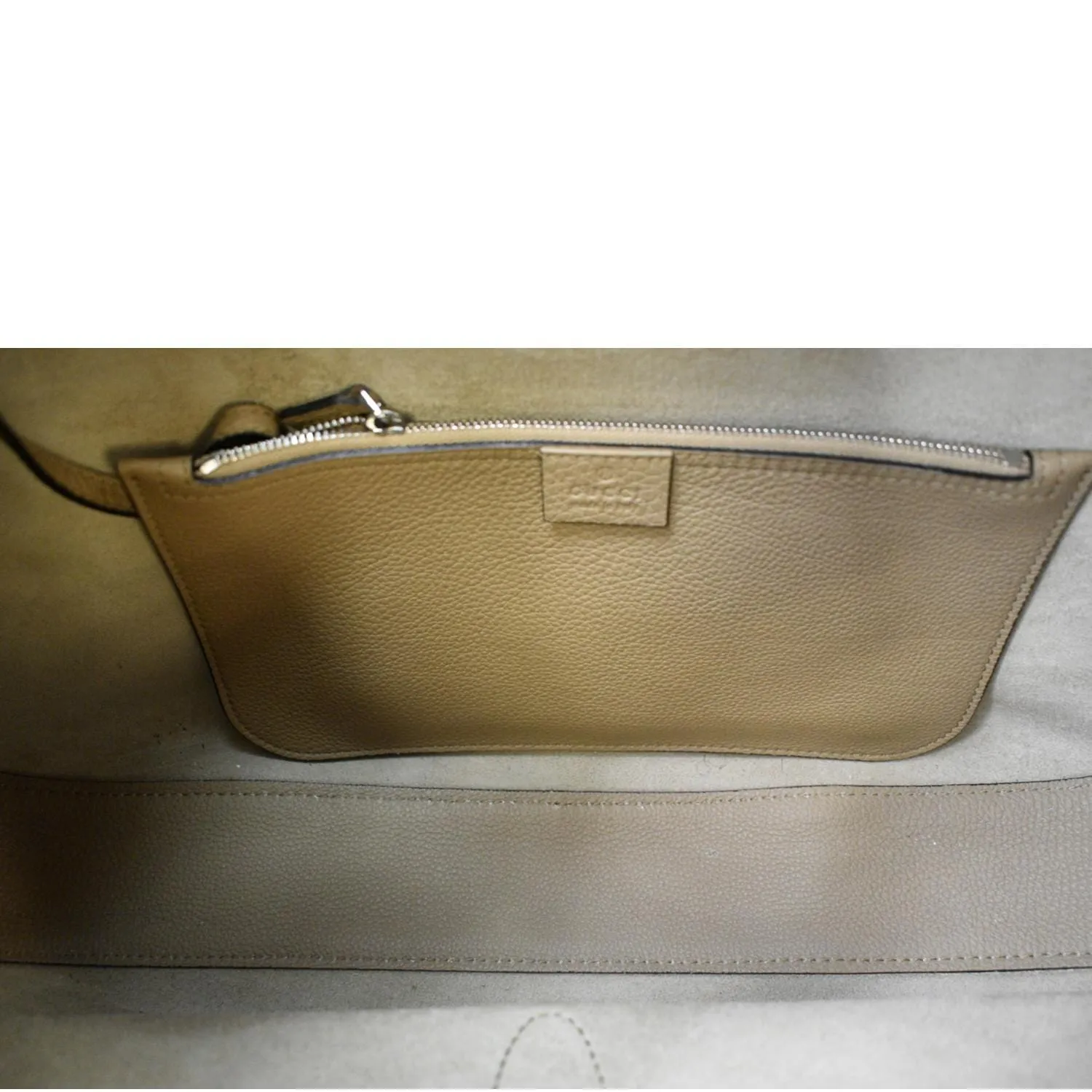 GUCCI Jackie Soft Leather Hobo Bag Beige 362968