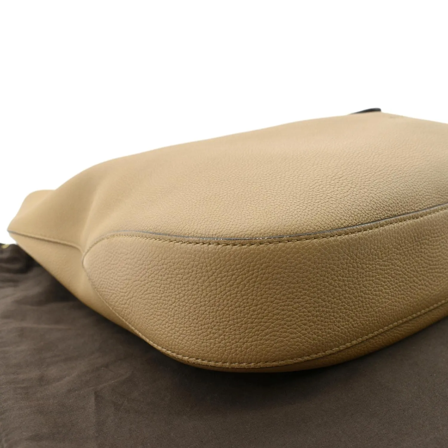 GUCCI Jackie Soft Leather Hobo Bag Beige 362968