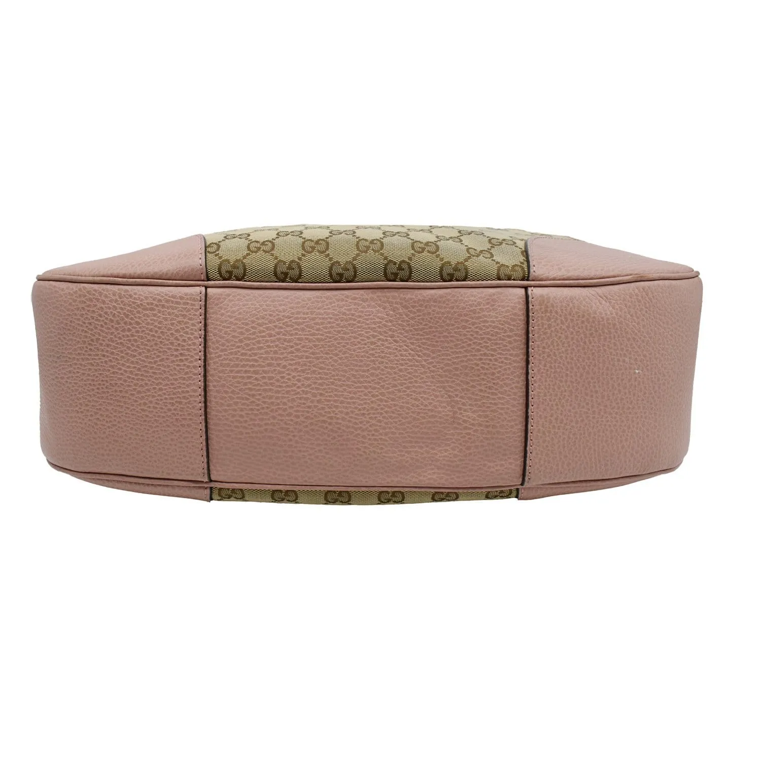 GUCCI Large Bree GG Canvas Hobo Bag Pink 449244
