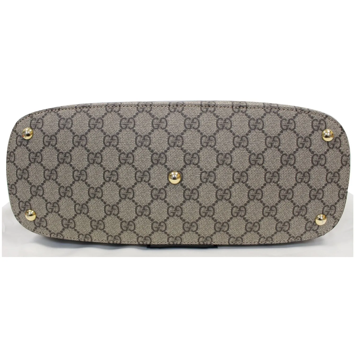GUCCI Linea A Supreme Coated Canvas Hobo Shoulder Bag Beige 414930 - 15% OFF