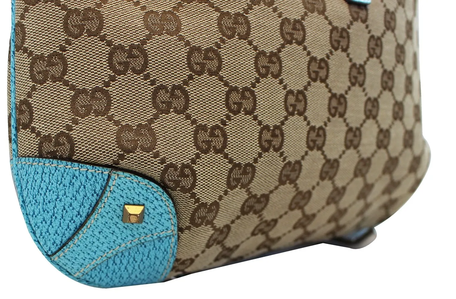 GUCCI Monogram Piston Lock Jackie Hobo Bag