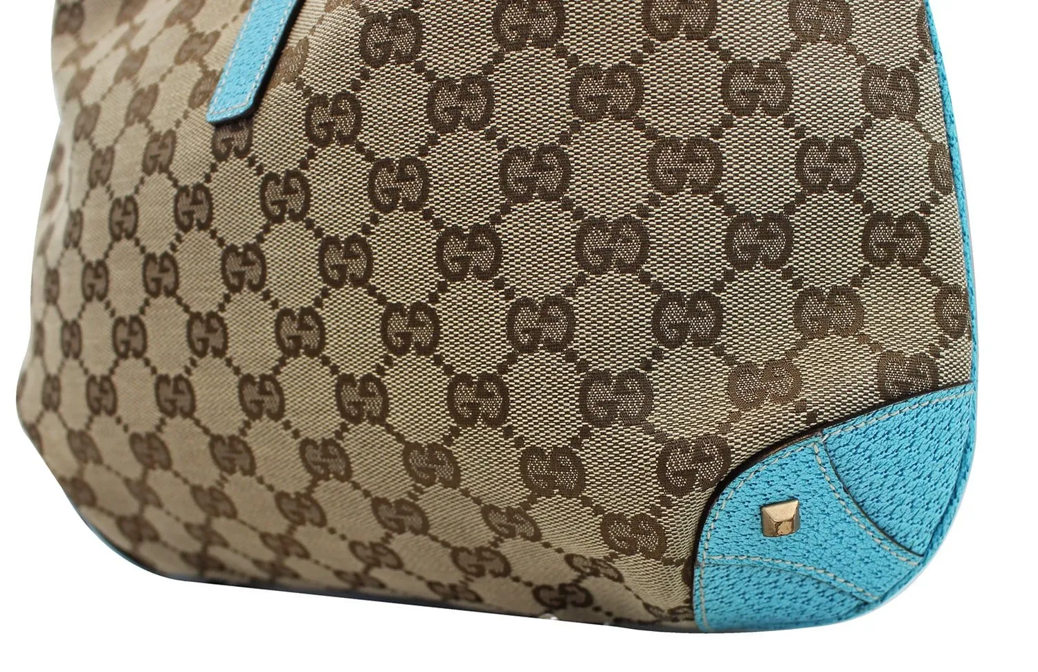 GUCCI Monogram Piston Lock Jackie Hobo Bag