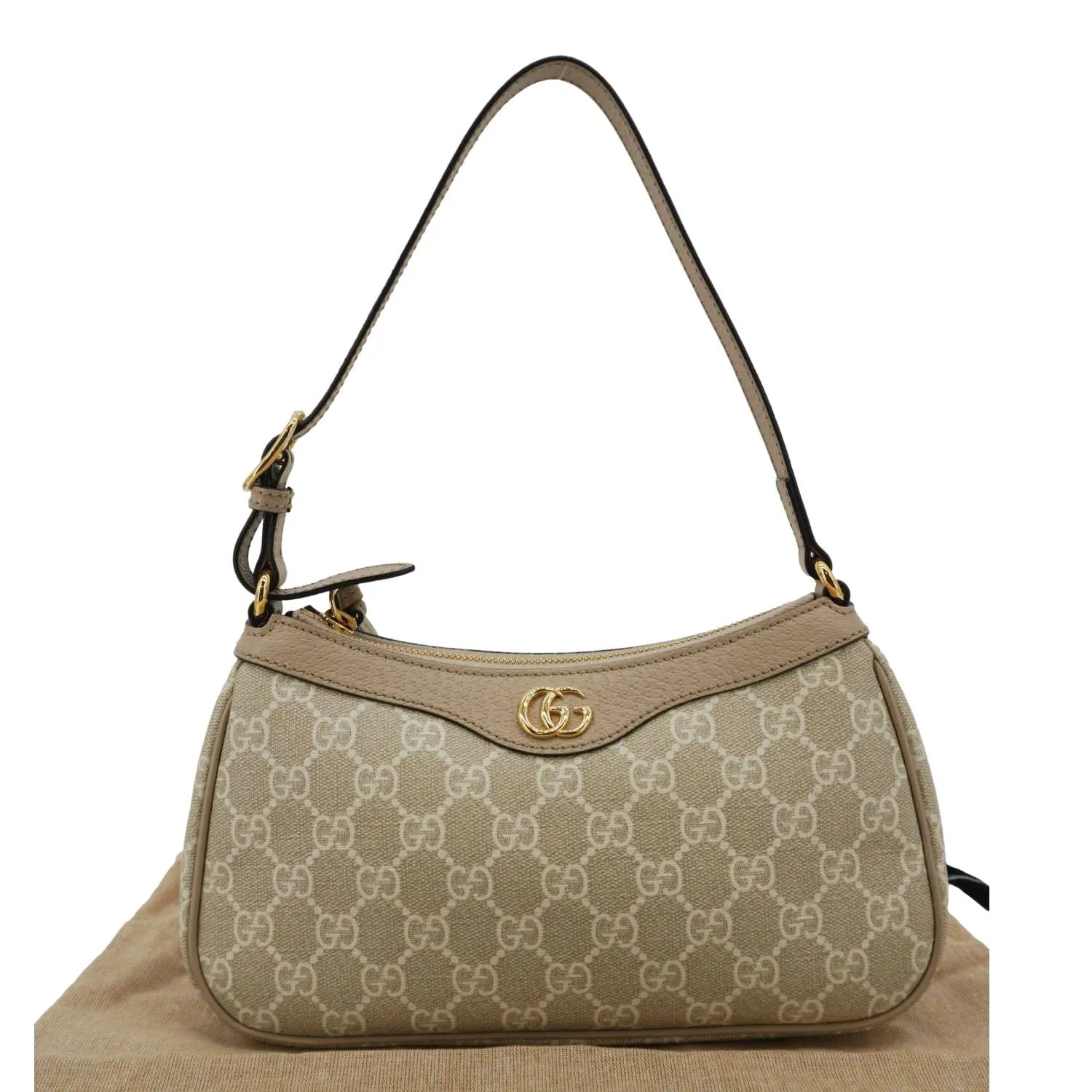 GUCCI Ophidia Small GG Supreme Canvas Hobo Bag Beige 735145
