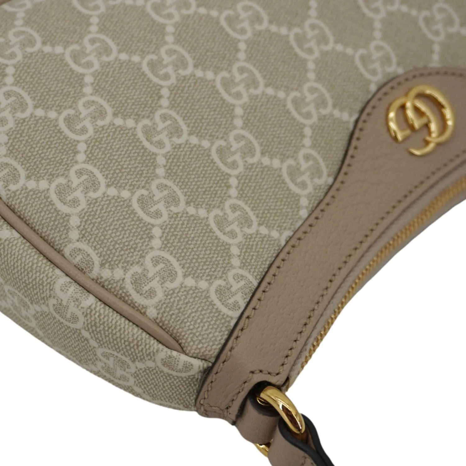 GUCCI Ophidia Small GG Supreme Canvas Hobo Bag Beige 735145