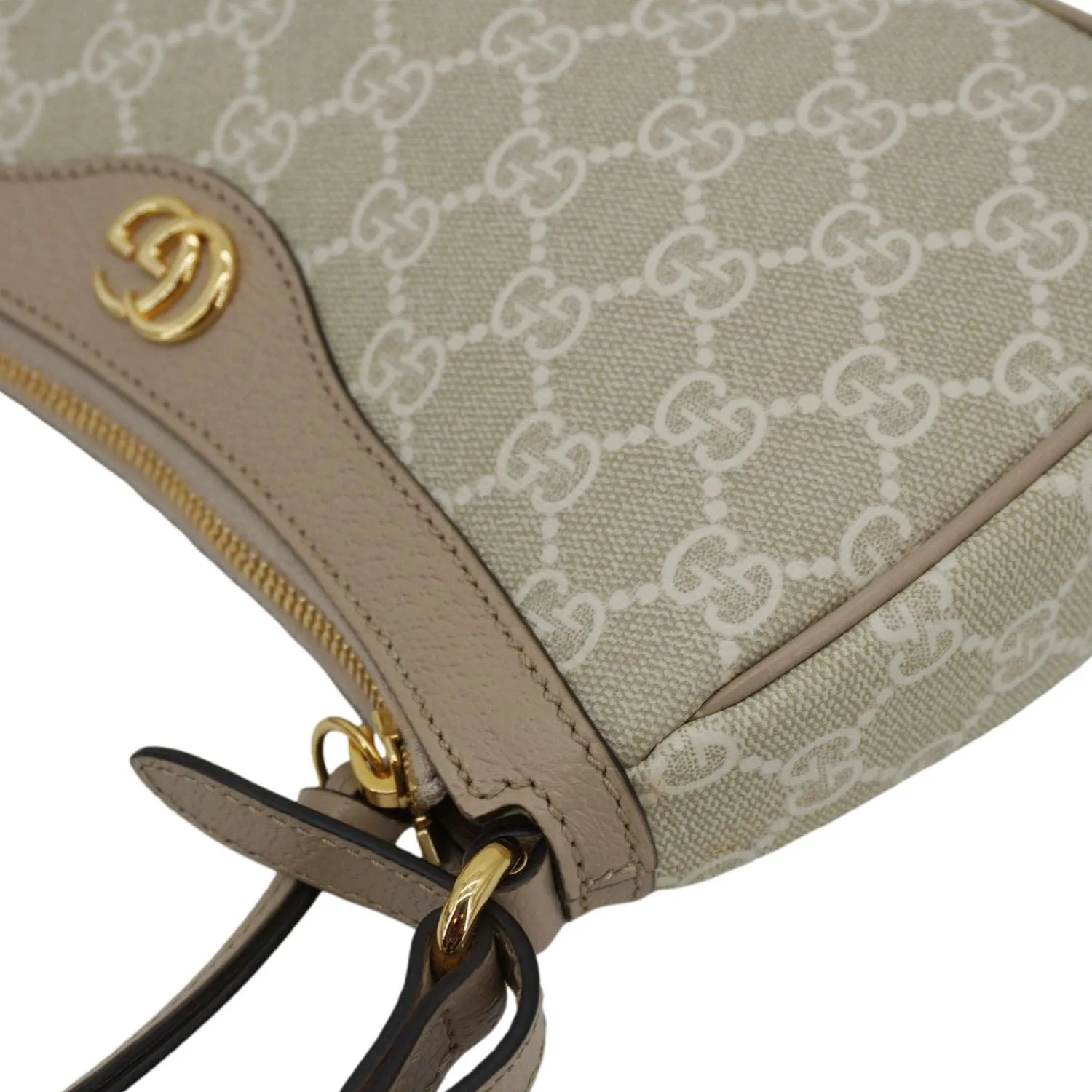 GUCCI Ophidia Small GG Supreme Canvas Hobo Bag Beige 735145
