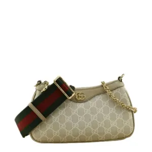 GUCCI Ophidia Small GG Supreme Canvas Hobo Bag Beige 735145