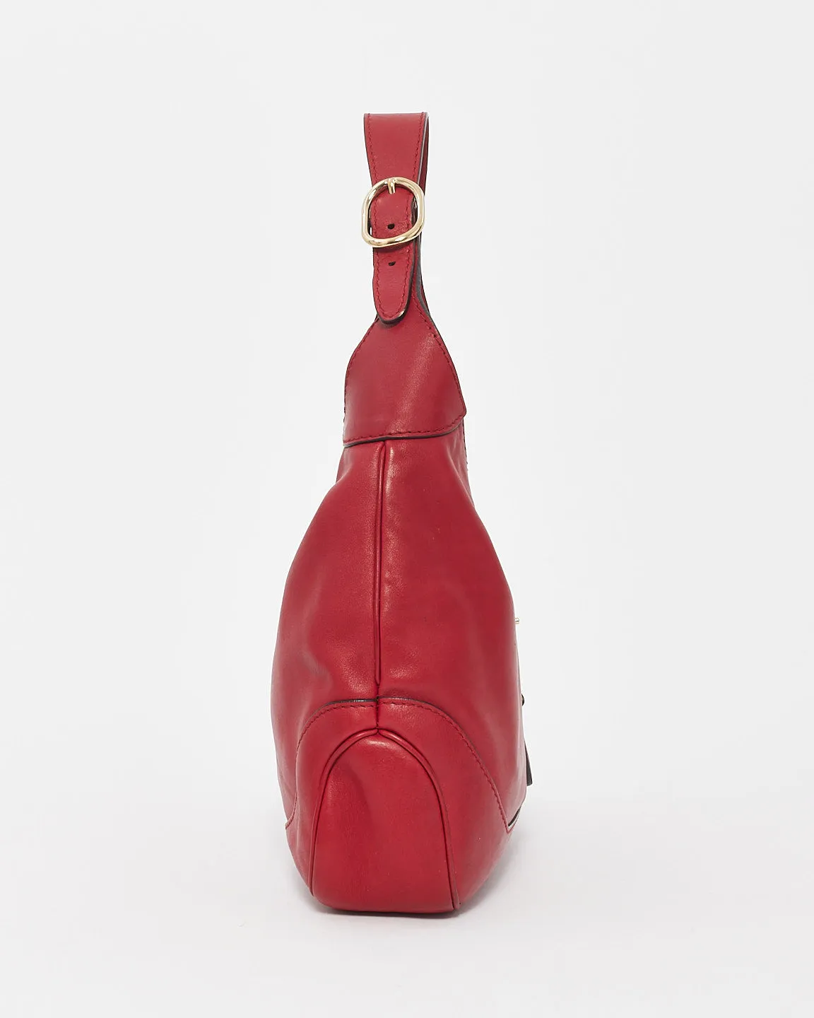 Gucci Red Leather 1961 Jackie Hobo Bag