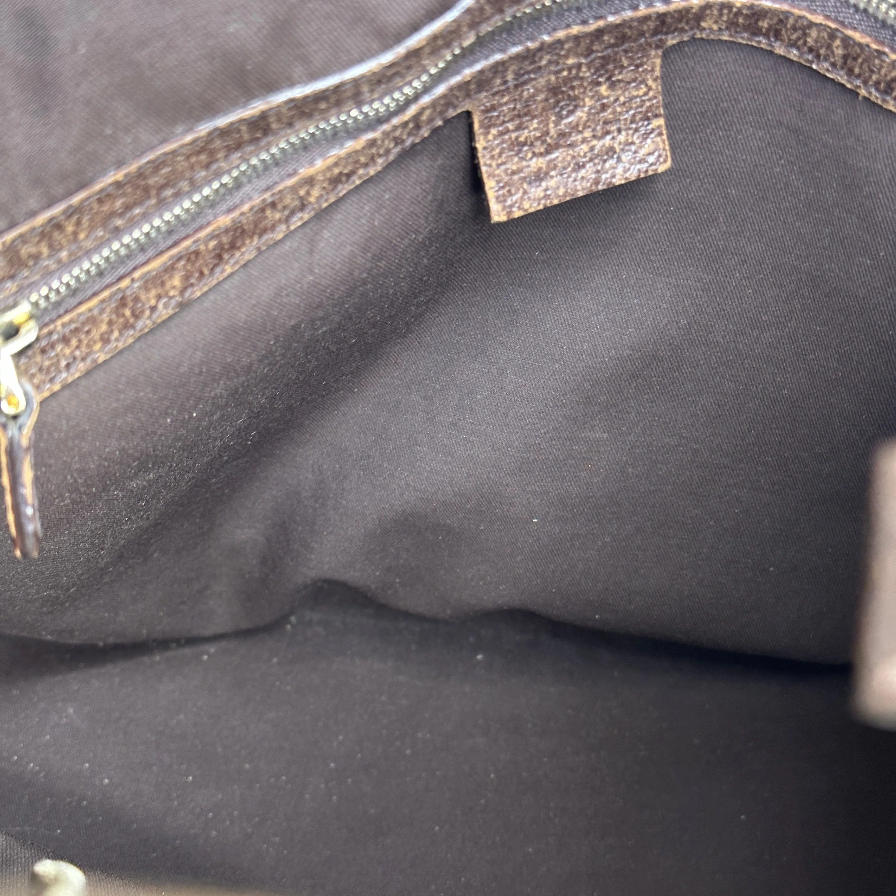 Gucci Vintage Horsebit Striped Velour Glam Hobo Bag