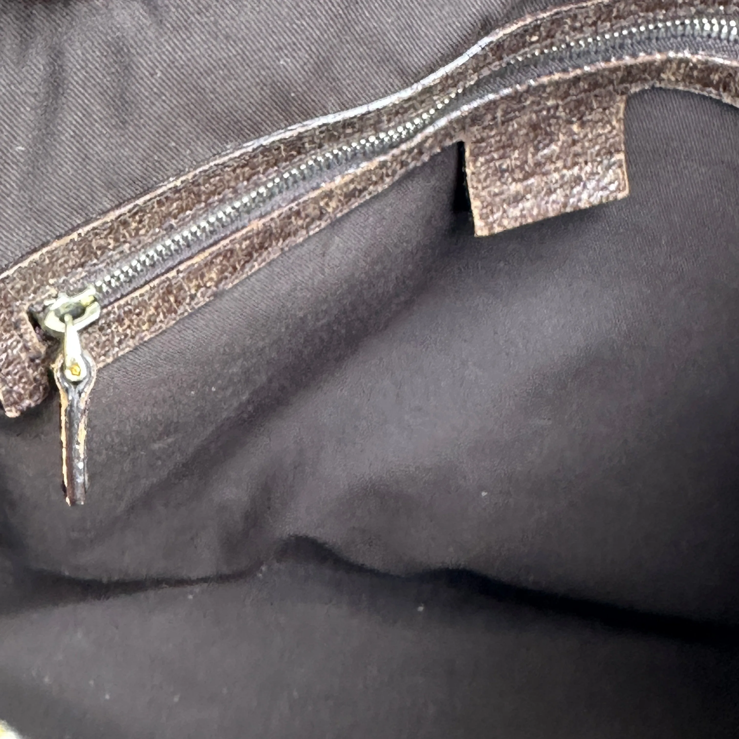 Gucci Vintage Horsebit Striped Velour Glam Hobo Bag