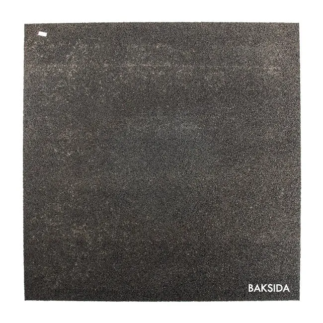 Gummigolv 1x1m, raka kanter (utan impact bottom)
