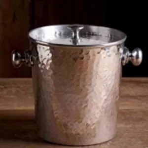 Hammered Lined Ice Bucket