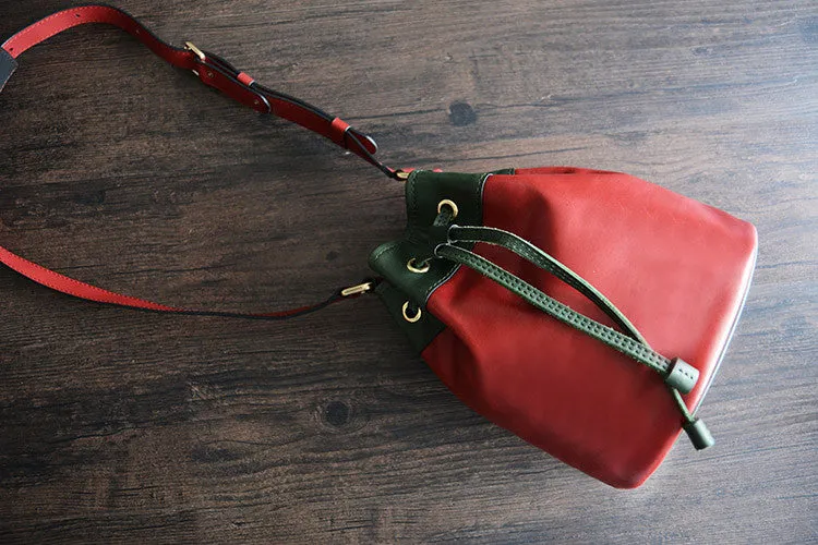 Handmade Genuine Leather Messenger Shoulder Bag Crossbody Bag Women Bag D038