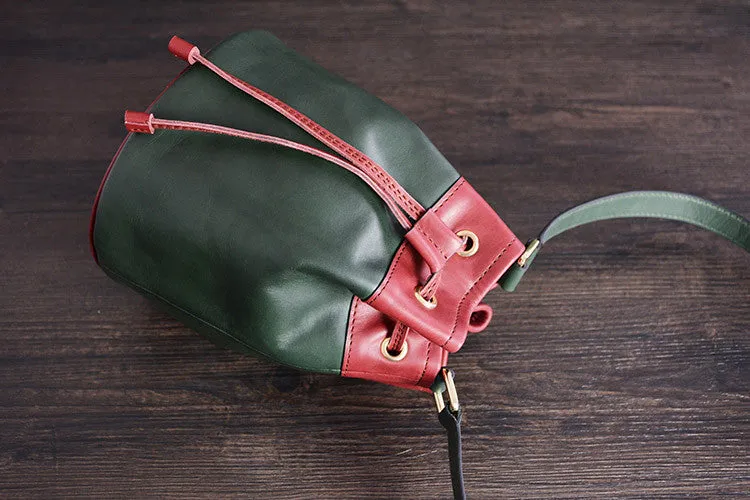 Handmade Genuine Leather Messenger Shoulder Bag Crossbody Bag Women Bag D038