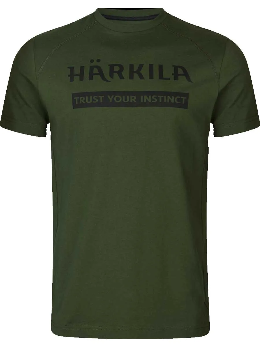 HARKILA Logo T-shirt - Mens - 2-pack - Duffel Green/Phantom