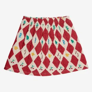 Harlequin All Over Quilted Skirt by Bobo Choses