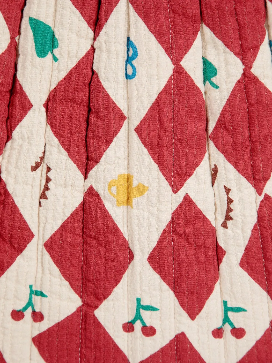 Harlequin All Over Quilted Skirt by Bobo Choses