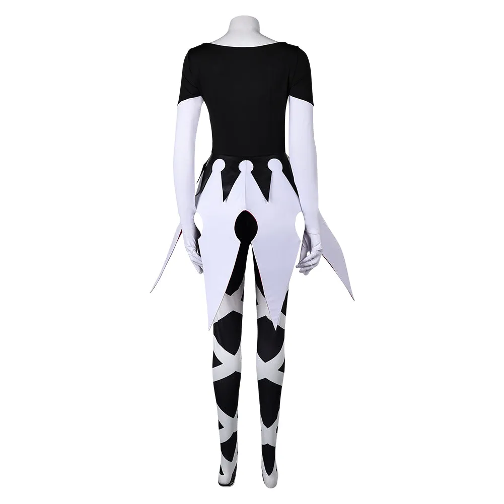 Hazbin Hotel Carmilla Carmine Black Jumpsuit Cosplay Costume Outfits Halloween Carnival Suit