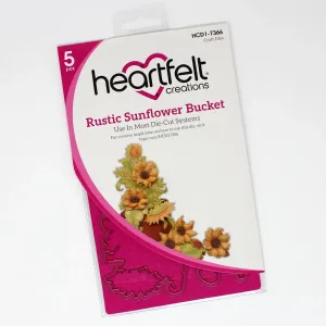 Heartfelt Creations - Rustic Sunflower  - Bucket Die/7366**