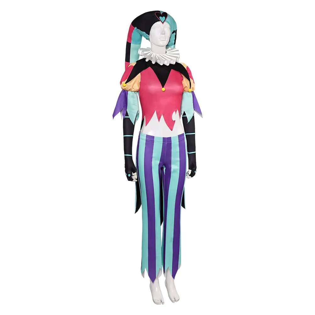 Helluva Boss Fizzarolli Clown Suit Cosplay Costume Outfits Halloween Carnival Suit