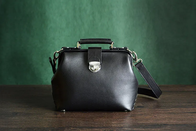 High Fashion Vegetable Tanned Leather  Doctor Bag, Satchel Bag, Messenger Shoulder Bag D015