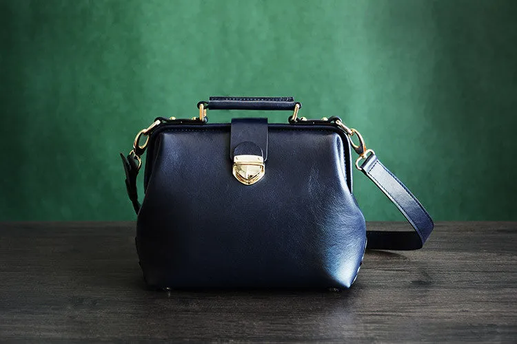 High Fashion Vegetable Tanned Leather  Doctor Bag, Satchel Bag, Messenger Shoulder Bag D015