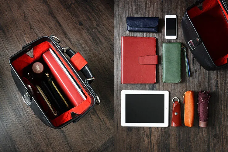 High Fashion Vegetable Tanned Leather  Doctor Bag, Satchel Bag, Messenger Shoulder Bag D015