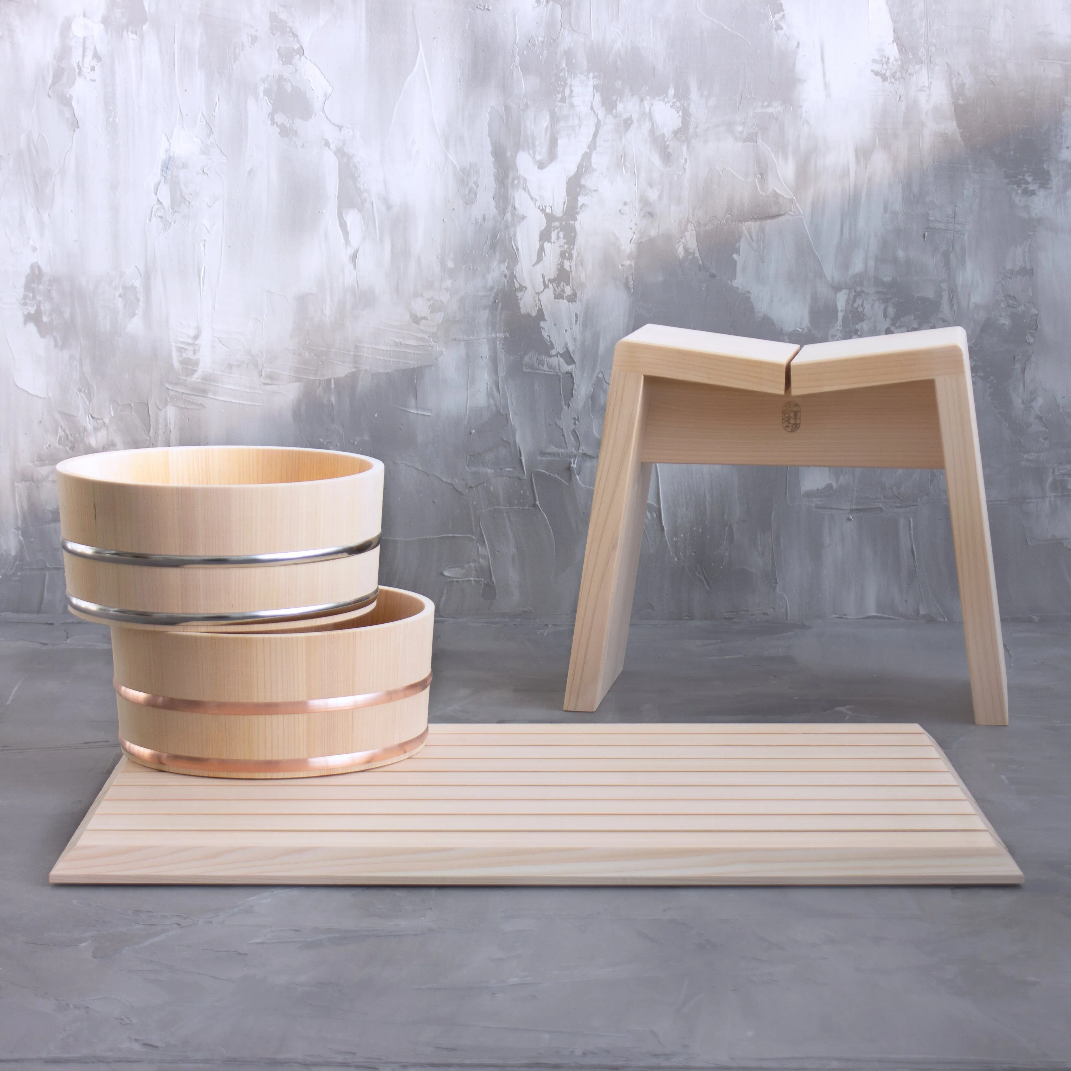 Hinoki Bath Buckets