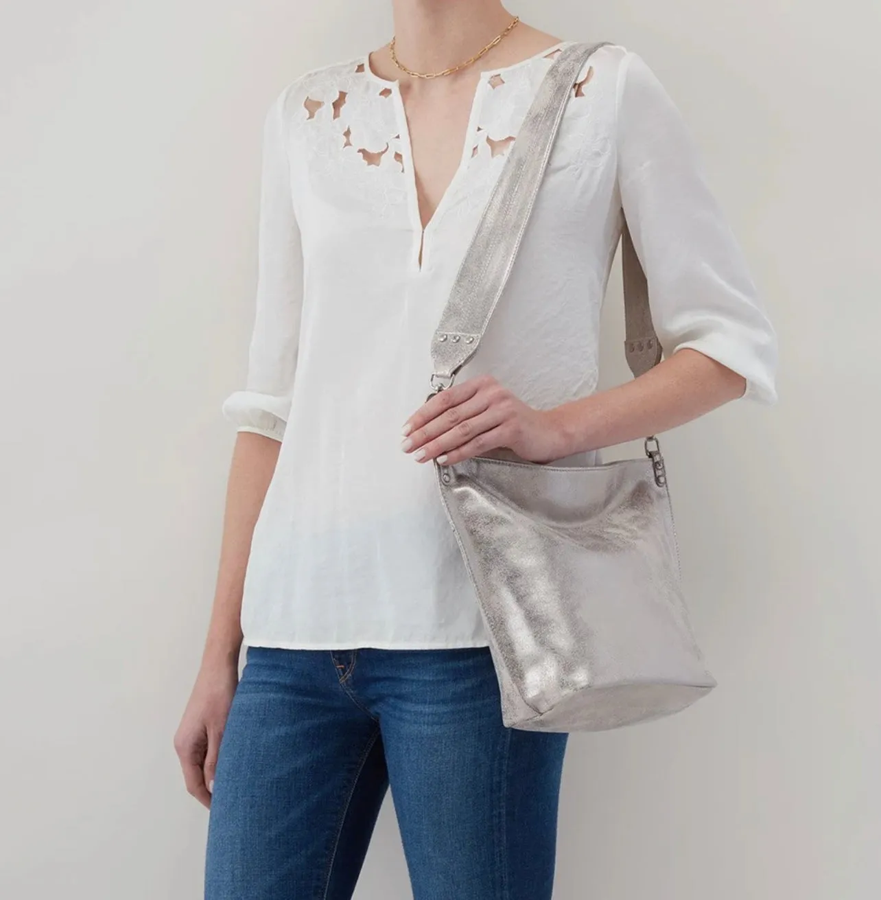 Hobo FLARE Bucket Bag Metallic