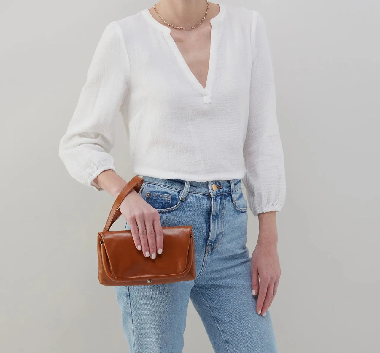 Hobo LAUREN Wristlet - Truffle