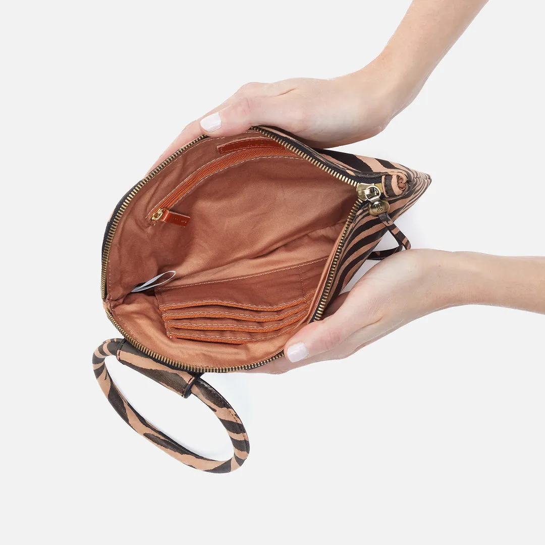 Hobo Sable Wristlet - Zebra Stripes