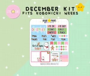 Hobonichi Weeks Kit - December Monthly Kit