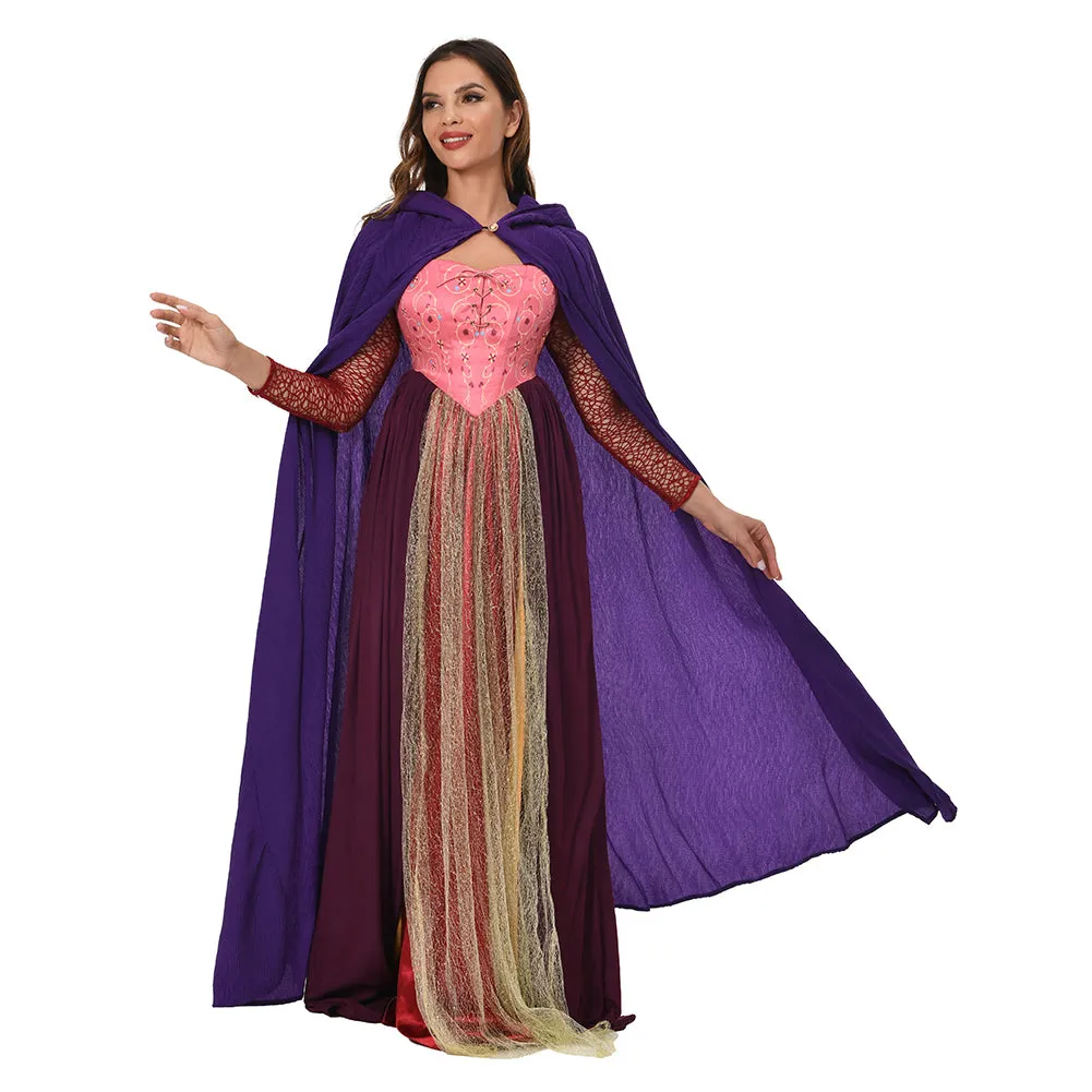 Hocus Pocus 2 Sarah Sanderson Cosplay Costume Dress Outfits Halloween Carnival Suit