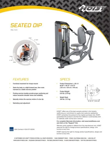 Hoist Seated Dips RS-1101-A