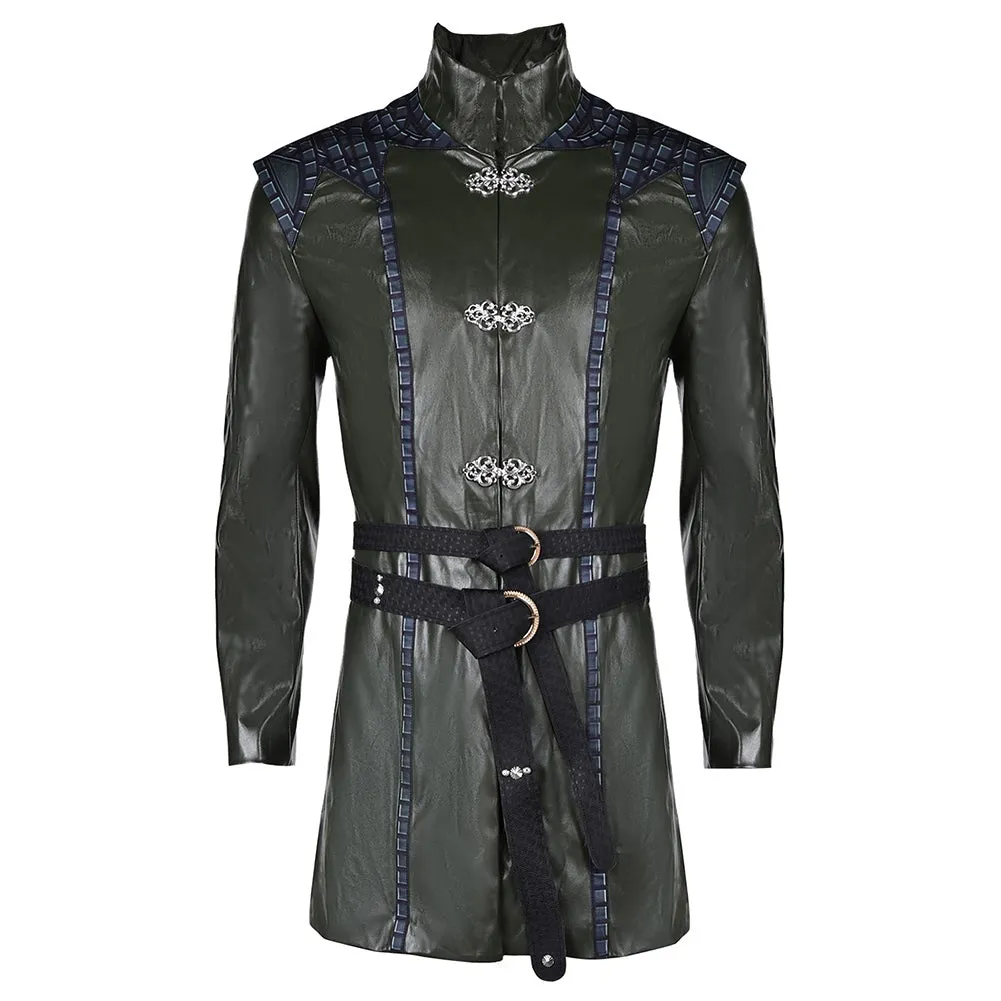 House of the Dragon 2 Prince Aemond Targaryen Dark Green Uniform Cosplay Costume Outfits